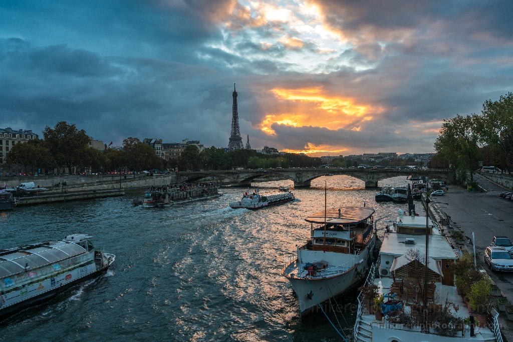 Seine Sunset Skies